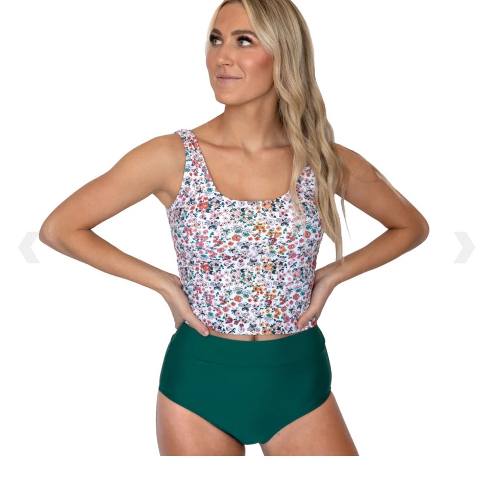 Janela Bay floral Tankini Top